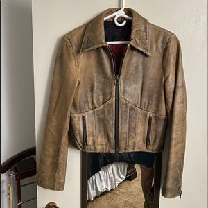 😎AUTHENTIC VINTAGE GUESS genuine leather jacket